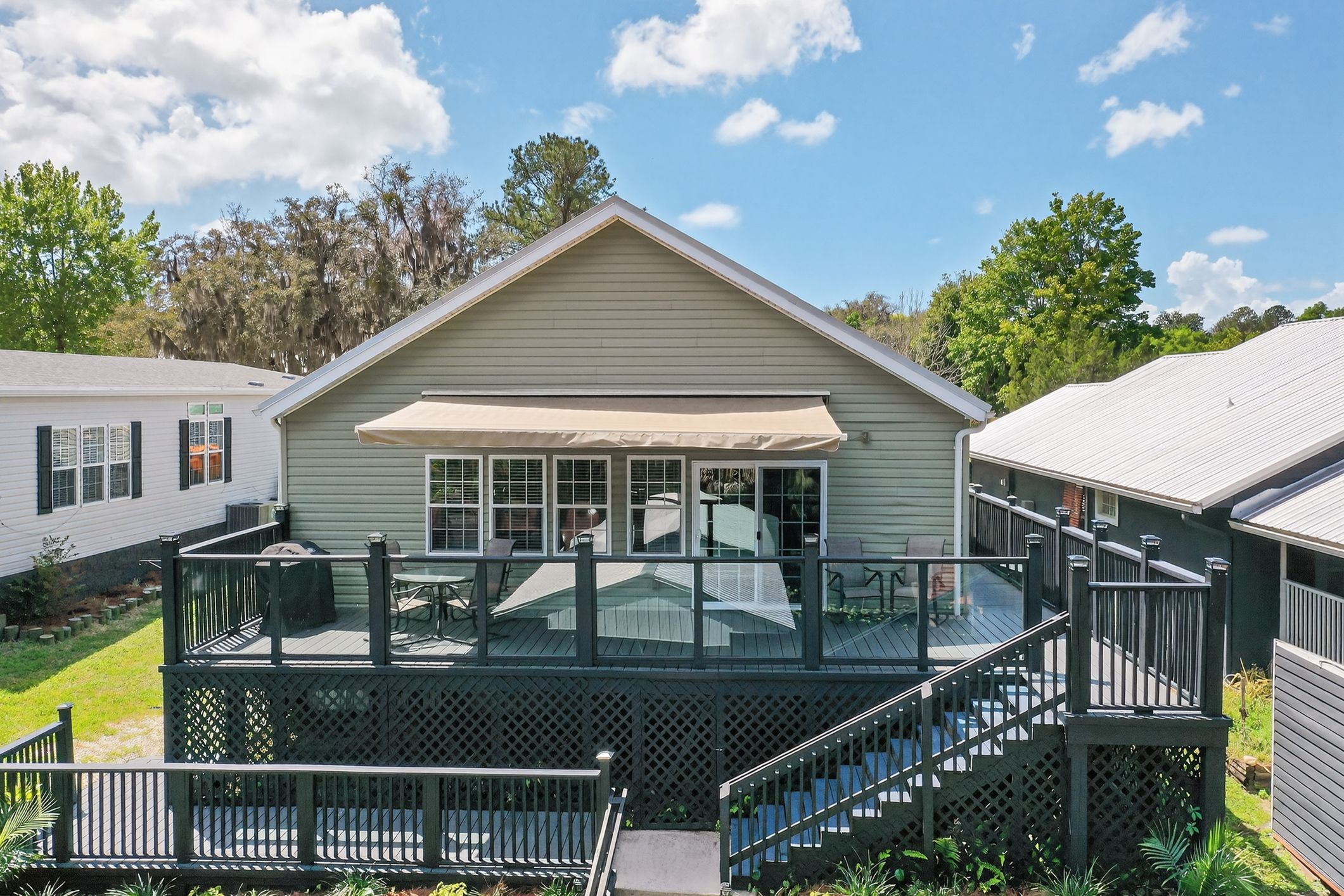 Aerial of home and neighborhood